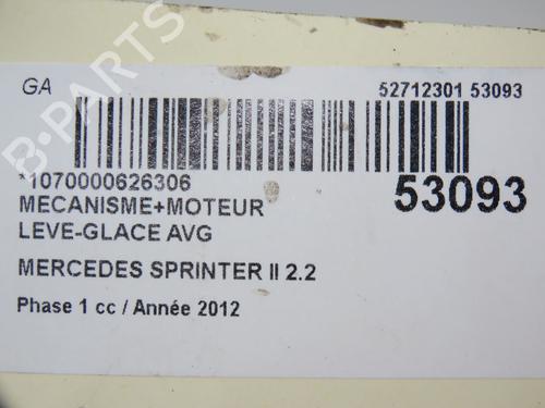 Front left window mechanism MERCEDES-BENZ SPRINTER 3,5-t Van (B906) 313 CDI (906.631, 906.633, 906.635, 906.637) | BP31120724C22 