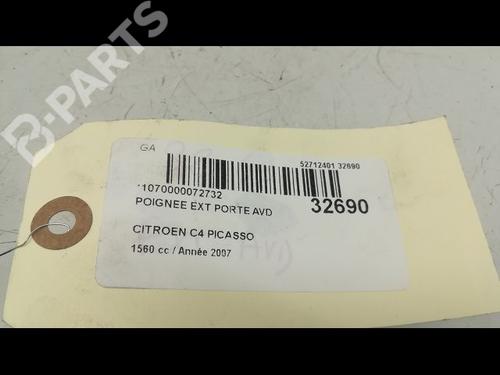 Front right exterior door handle CITROËN C4 Grand Picasso I (UA_) 1.6 HDi | BP9595843C129
