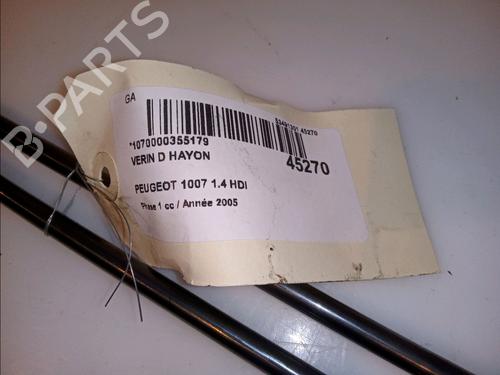 Used Tailgate lift support PEUGEOT 1007 (KM_) 1.4 HDi (68 hp) 14880162