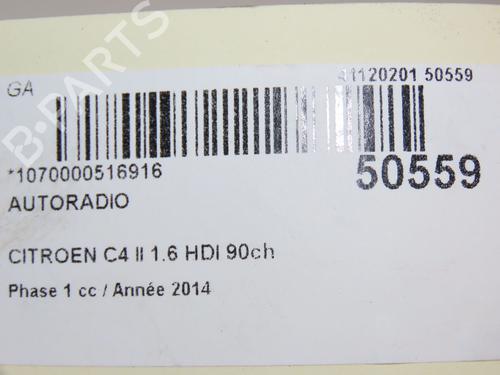 Used Radio CITROËN C4 II (NC_) 1.6 HDi 90 (92 hp) 22774511