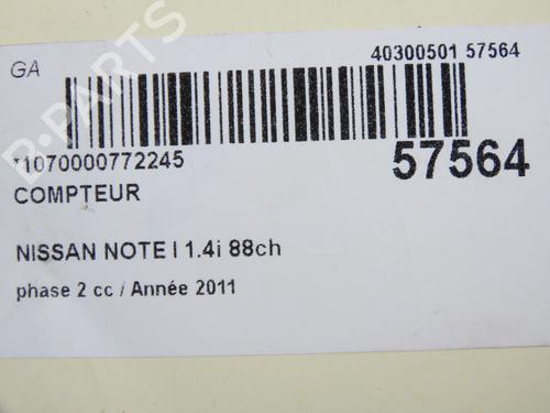 Instrument cluster NISSAN NOTE (E11, NE11) 1.4 | BP36819882C47  - Image 5