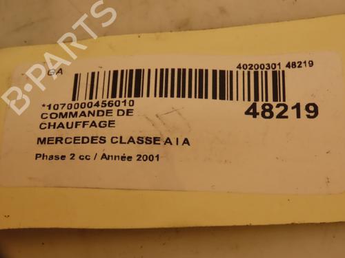 Climate control MERCEDES-BENZ A-CLASS (W168) A 170 CDI (168.009, 168.109) | BP16637564I5 