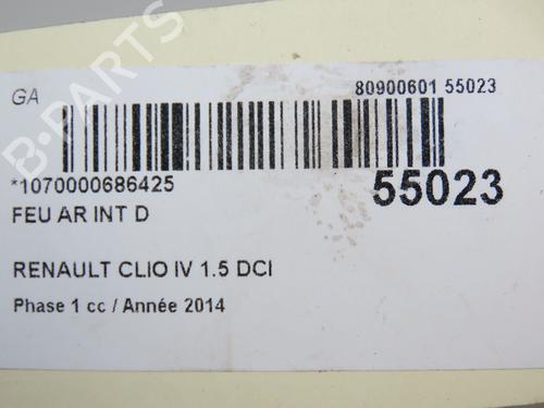 Used Right tailgate light RENAULT CLIO IV Grandtour (KH_) 1.5 dCi 90 (KHN3, KHN4) (90 hp) 30714726