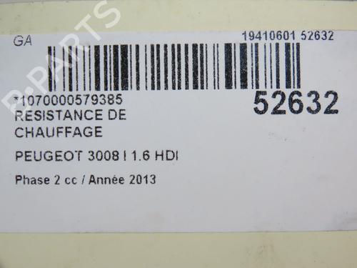 Used Heater resistor PEUGEOT 3008 I MPV (0U_) 1.6 HDi (114 hp) 28829311