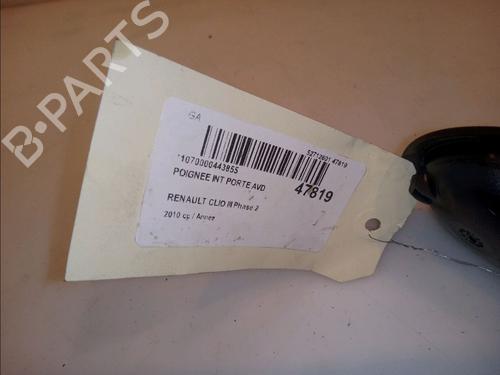 Used Front right interior door handle RENAULT CLIO III (BR0/1, CR0/1) 1.5 dCi (C/BR0G, C/BR1G) (68 hp) 13357036