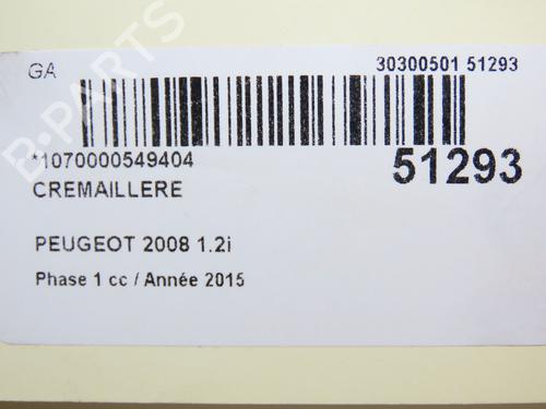 Used Steering rack Steering rack PEUGEOT 2008 I (CU_) 1.2 THP 110 / PureTech 110 (110 hp) 19638915 19638915