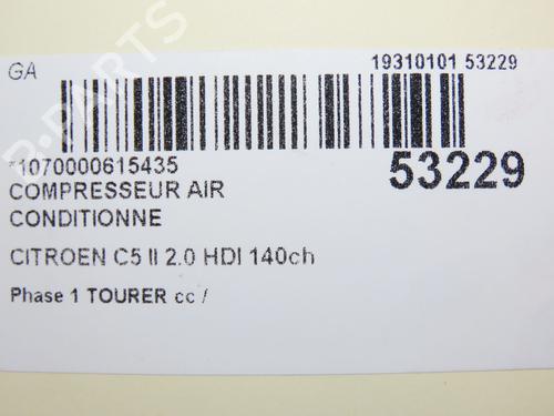 AC Kompressor CITROËN C5 III Break (RW_) 2.0 HDi 140 | BP28829261M34 