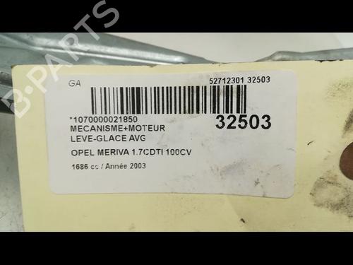 Front left window mechanism OPEL MERIVA A MPV (X03) 1.7 CDTI (E75) | BP9592769C22 