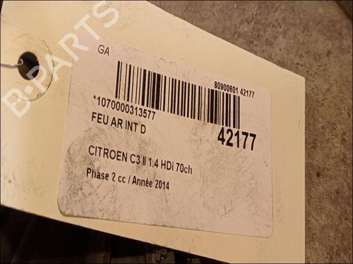 Used Right tailgate light CITROËN C3 II (SC_) 1.4 HDi 70 (SC8HZC, SC8HR0, SC8HP4) (68 hp) 9617682