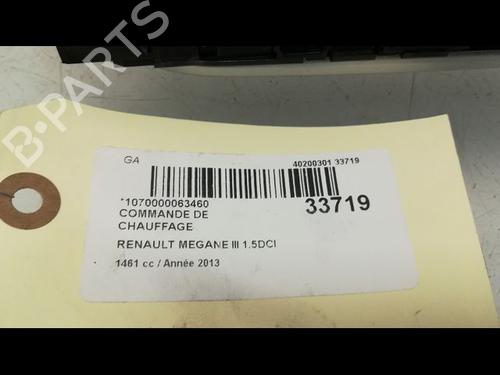 Used Climate control RENAULT MEGANE III Grandtour (KZ0/1) 1.5 dCi (KZ09, KZ0D, KZ1G, KZ29, KZ14, KZ1W, KZ10, KZ1F,... (110 hp) 9595173