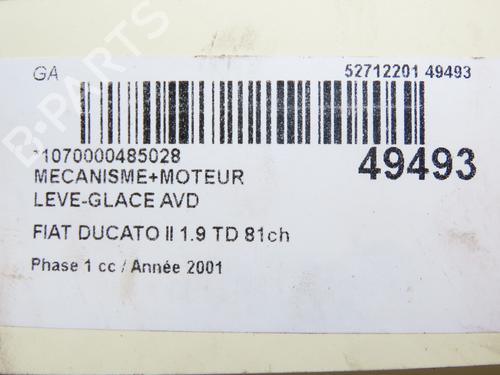 Front right window mechanism FIAT DUCATO Van (230_) 1.9 TD | BP28831103C23