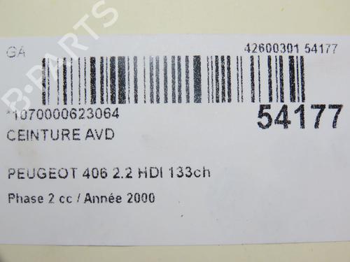 Front right belt tensioner PEUGEOT 406 (8B) 2.2 HDi | BP28830723C88 