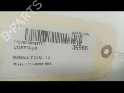 Used Instrument cluster RENAULT CLIO I (B/C57_, 5/357_) 1.2 (5/357Y, 5/357K) (58 hp) 9603208