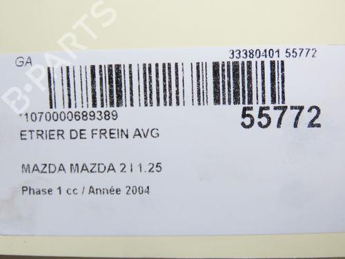Left front brake caliper MAZDA 2 (DY) 1.2 (DY3W) | BP30978840M105 - Image 5