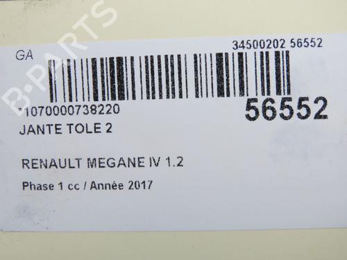 Fælk RENAULT MEGANE IV Hatchback (B9A/M/N_) 1.2 TCe 100 (B9MS) | BP36791320C45 - Image 4