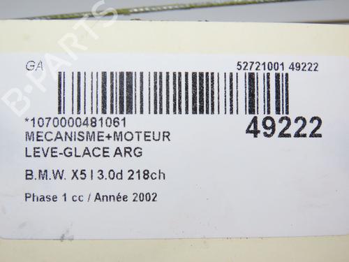 Rear left window mechanism BMW X5 (E53) 3.0 d | BP19061241C24 