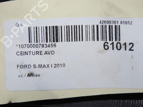 Used Front right seatbelt Front right seatbelt FORD S-MAX (WA6) 2.0 TDCi (140 hp) 40484819 40484819
