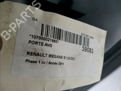 Used Left front door RENAULT MEGANE III Hatchback (BZ0/1_, B3_) 1.9 dCi (BZ0N, BZ0J) (131 hp) 12122834