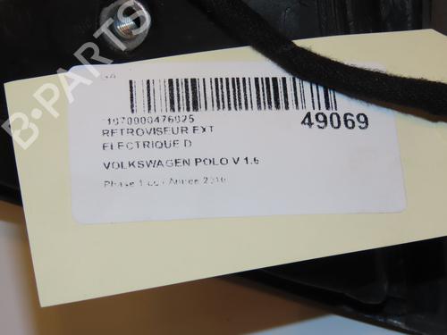 Right mirror VW POLO V (6R1, 6C1) 1.6 TDI | BP16572890C27 