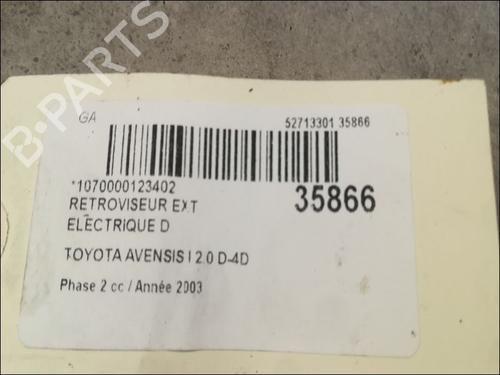 Right mirror TOYOTA AVENSIS (_T25_) 2.0 D-4D (CDT250_, CDT250R) | BP23176094C27