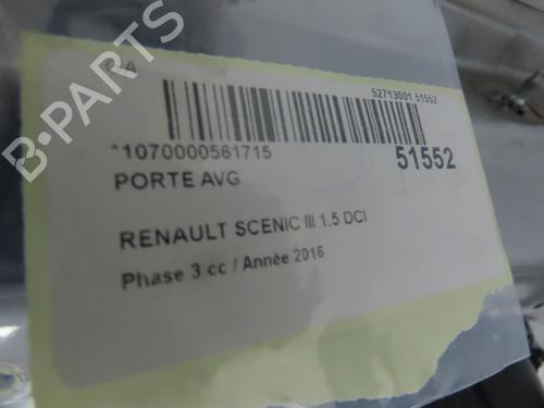 Left front door RENAULT SCÉNIC III (JZ0/1_) 1.5 dCi | BP28831290C2 