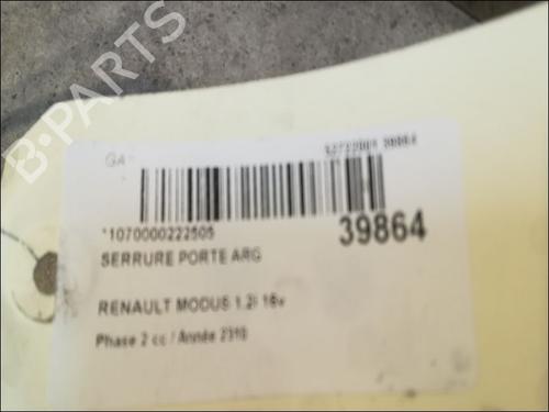 Used Rear left lock Rear left lock RENAULT MODUS / GRAND MODUS (F/JP0_) 1.2 (JP0C, JP0K, FP0C, FP0K, FP0P, JP0P, JP0T) (75 hp) 9606705 9606705