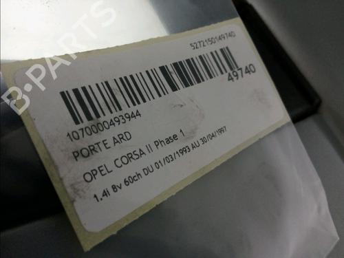 Right rear door OPEL CORSA B (S93) 1.4 i (F08, F68, M68) | BP16740876C5 