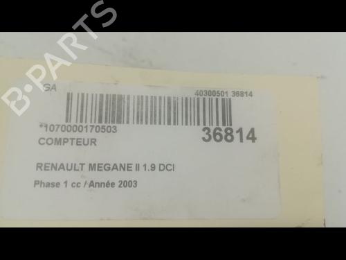 Used Instrument cluster RENAULT MEGANE II (BM0/1_, CM0/1_) 1.9 dCi (BM0G, CM0G) (120 hp) 23174768