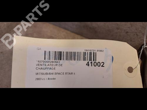 Heater blower motor MITSUBISHI SPACE STAR MPV (DG_A) 1.3 16V (DG1A) | BP9613918M62 