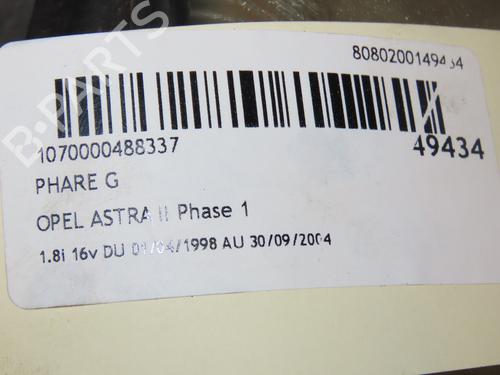 Used Left headlight Left headlight OPEL ASTRA G Hatchback (T98) 1.8 16V (F08, F48) (116 hp) 16758219 16758219