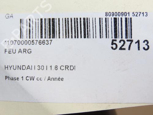 Left taillight HYUNDAI i30 Estate (FD) 1.6 CRDi | BP28832790C34 