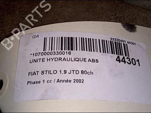 Used ABS pump FIAT STILO (192_) 1.9 JTD (192_XF1A) (80 hp) 9619176