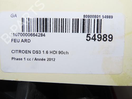 Right taillight CITROËN DS3 (SA_) 1.6 HDi 90 | BP32005039C35 