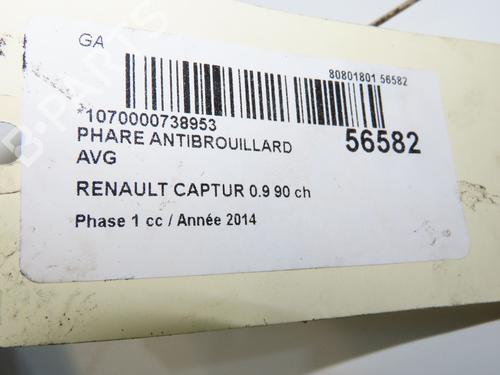 Left front fog light RENAULT CAPTUR I (J5_, H5_) 0.9 TCe 90 | BP38256282C30 - Image 4