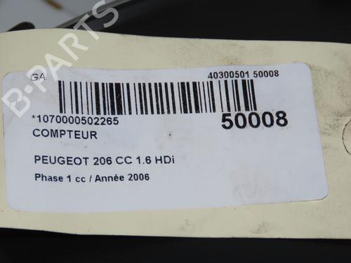 instrument-cluster-peugeot-206-cc-2d-2000-2001-2002-2003-2004-2005-2006-2007-2008-32253874 main image