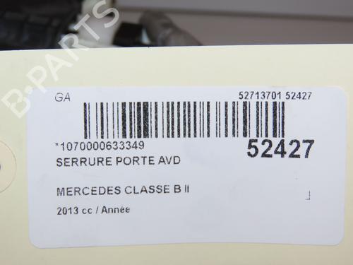 Used Front right lock MERCEDES-BENZ B-CLASS Sports Tourer (W246, W242) B 220 CDI / d (246.203) (170 hp) 28831588