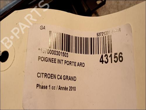 Used Rear right interior door handle Rear right interior door handle CITROËN C4 Grand Picasso I (UA_) 1.6 HDi (109 hp) 9616640 9616640