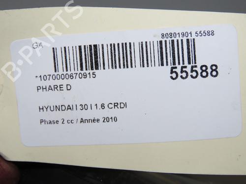 Right headlight HYUNDAI i30 (FD) 1.6 CRDi | BP31242592C29 - Image 6
