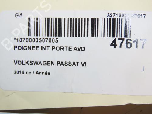 Front right interior door handle VW PASSAT B7 (362) 2.0 TDI 4motion | BP16707440I14 