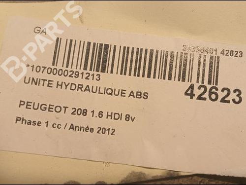 ABS pump PEUGEOT 208 I (CA_, CC_) 1.6 HDi | BP9615635M43 