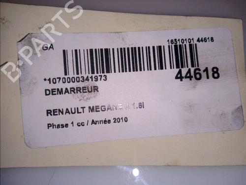 Used Starter RENAULT MEGANE III Hatchback (BZ0/1_, B3_) 1.6 16V Hi-Flex (BZ03) (110 hp) 11099194