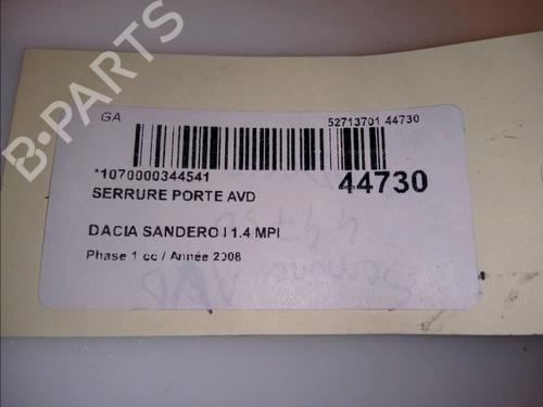 Used Front right lock DACIA SANDERO 1.4 (BS0C, BS0A, BS0G, BS1F, BS0E) (75 hp) 11102781