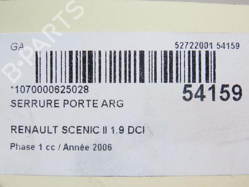 Used Rear left lock RENAULT GRAND SCÉNIC II (JM0/1_) 1.9 dCi (JM14) (131 hp) 28832008