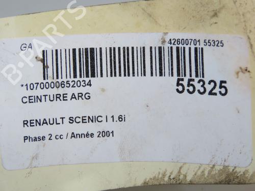 Used Rear left belt tensioner Rear left belt tensioner RENAULT SCÉNIC I MPV (JA0/1_, FA0_) 1.6 (JA00, JA16, JA15, JA19, JA1V, JA2B, JA2C, JA0B,... (107 hp) 33417763 33417763