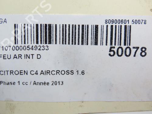 Used Right tailgate light CITROËN C4 AIRCROSS 1.6 HDi 115 (114 hp) 29294224