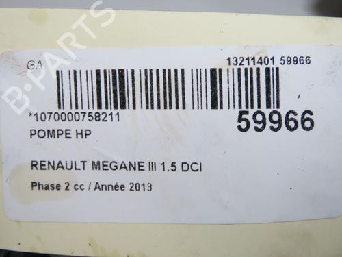 Injection pump RENAULT MEGANE III Hatchback (BZ0/1_, B3_) 1.5 dCi (BZ09, BZ0D, BZ1W, BZ29, BZ14) | BP37432522M78 - Image 9