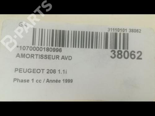 Right front shock absorber PEUGEOT 206 Hatchback (2A/C) 1.1 i | BP9602719M17 