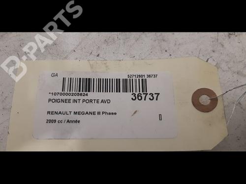 Front right interior door handle RENAULT MEGANE III Grandtour (KZ0/1) 1.5 dCi (KZ1M, KZ1W, KZ0R) | BP9604185I14 
