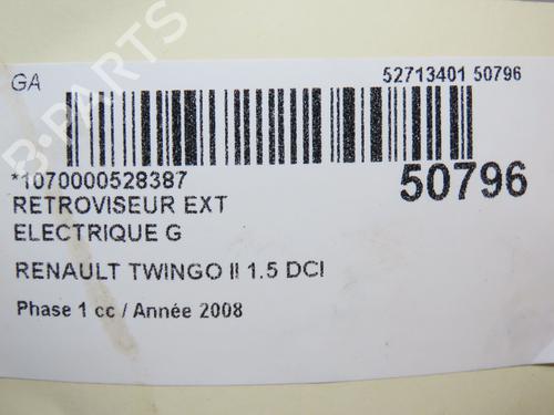 Left mirror RENAULT TWINGO II (CN0_) 1.5 dCi (CN0E) | BP28968685C26 