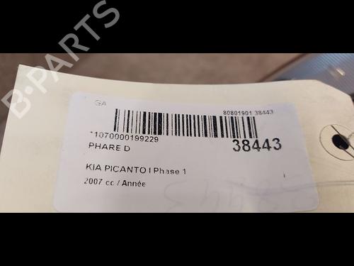 right-headlight-kia-picanto-i-sa-10-9210207060-2004-2005-2006-2007-2008-2009-2010-2011-2012-9603766 main image